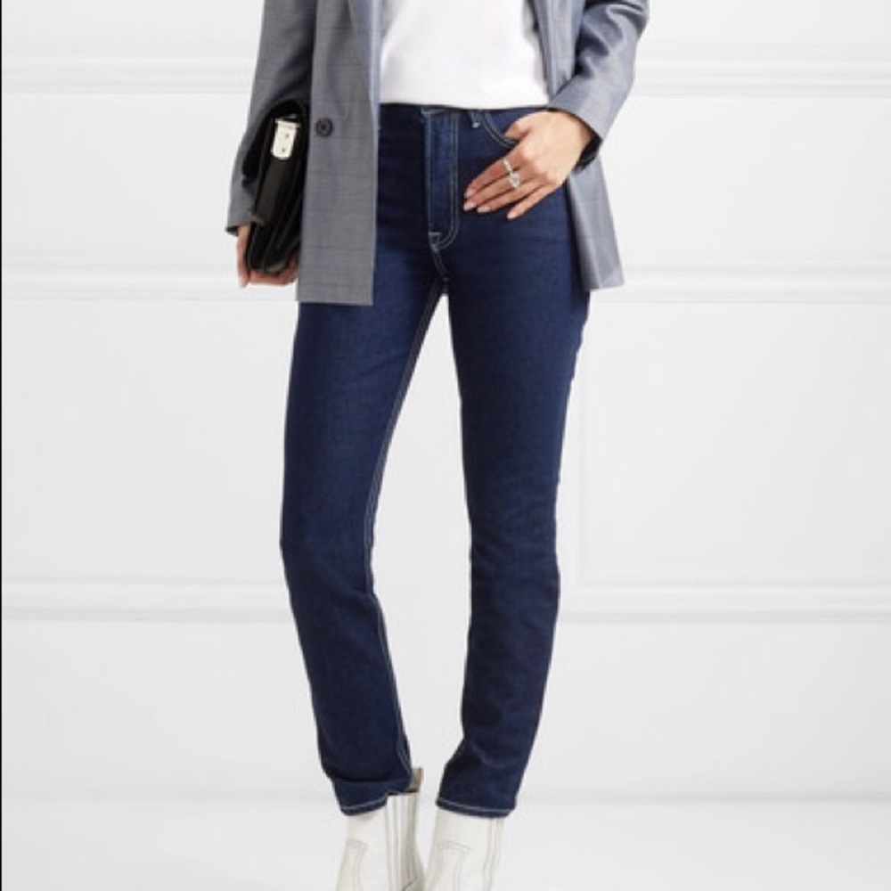GRLFRND high waisted  rise button fly skinny jean